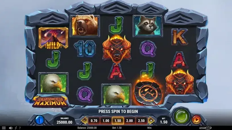 Beasts of Fire Maximum slot screenshot 1