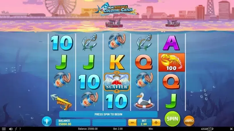 Boat Bonanza Colossal Catch slot screenshot 1