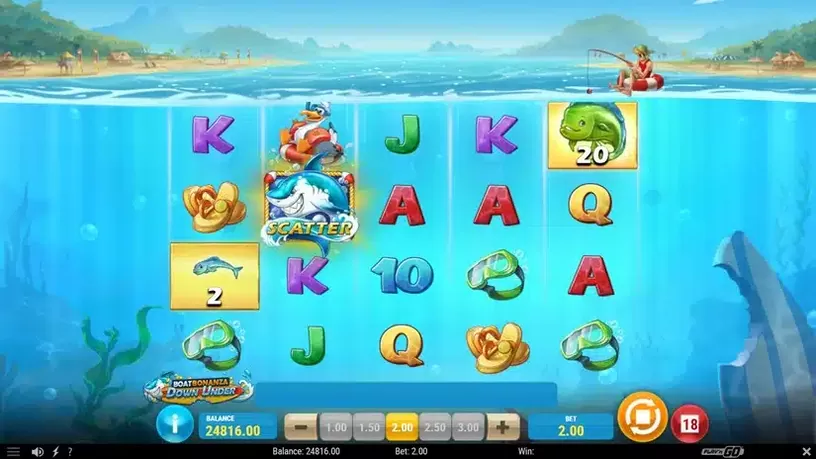 Boat Bonanza Down Under slot screenshot 3