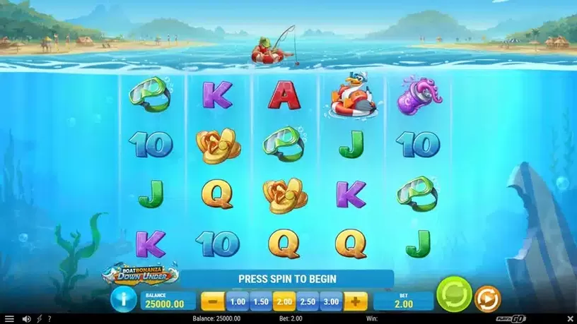 Boat Bonanza Down Under slot screenshot 1