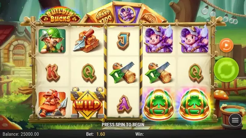 Buildin’ Bucks slot screenshot 1