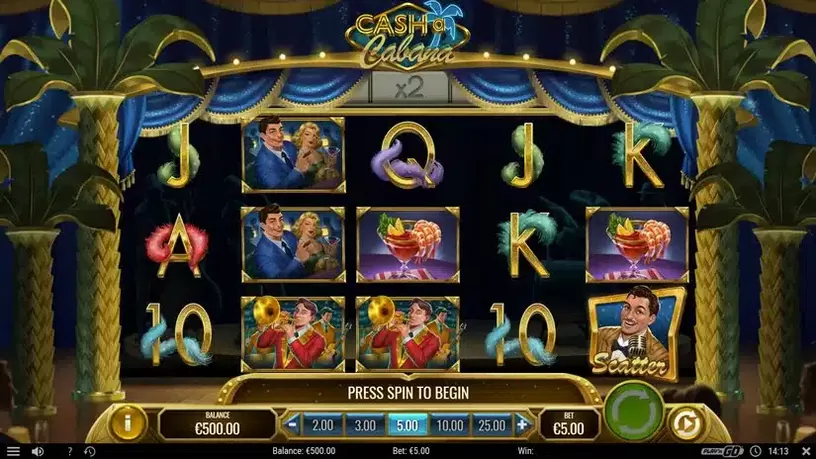 Cash-a-Cabana slot screenshot 1