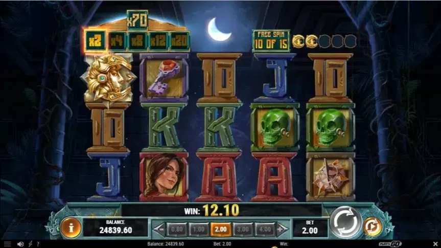 Cat Wilde in the Eclipse of the Sun God slot screenshot 4