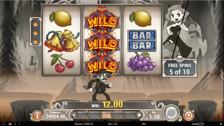 Charlie Chance: In Hell To Pay slot screenshot 6