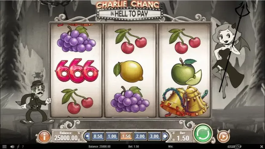 Charlie Chance: In Hell To Pay slot screenshot 1