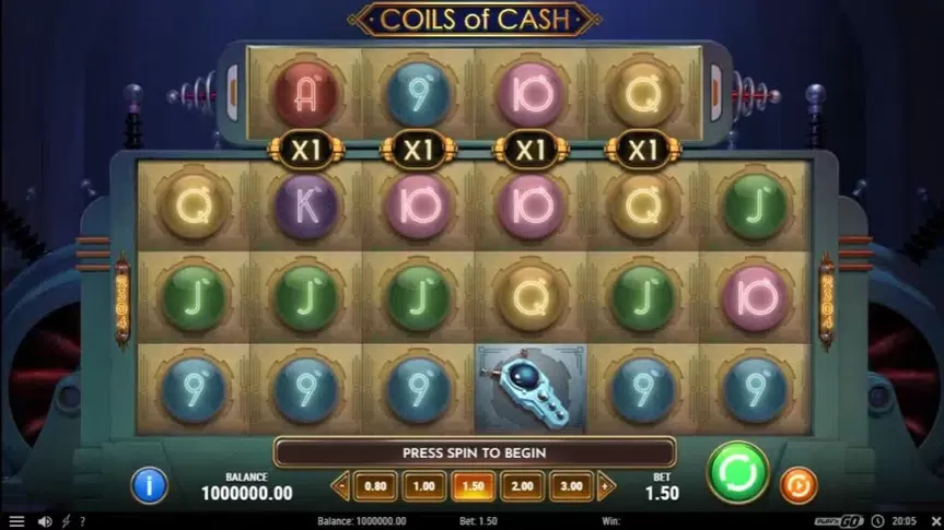 Coils of Cash slot screenshot 1