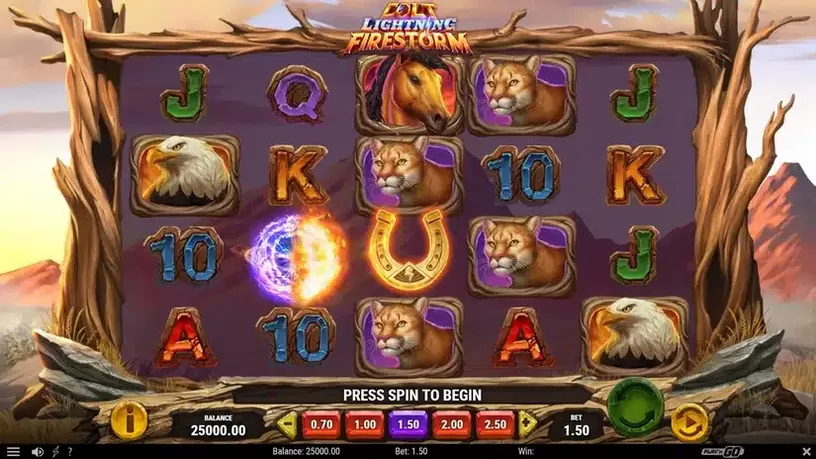 Colt Lightning Firestorm slot screenshot 1