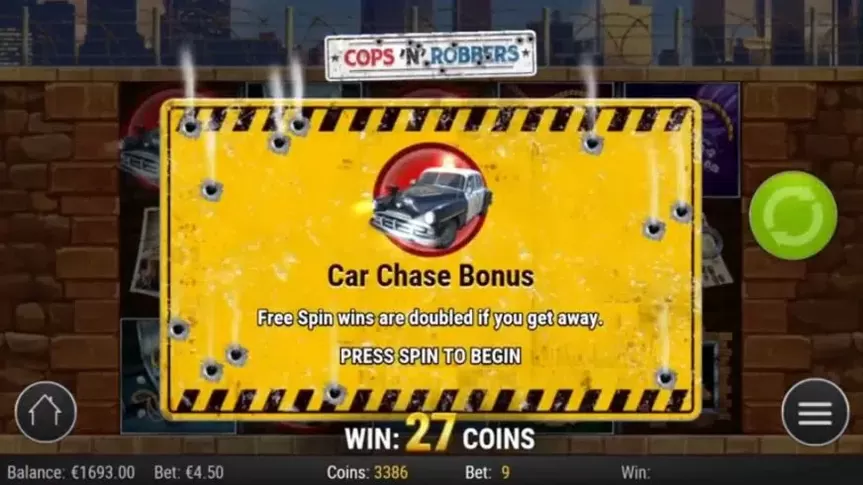 Cops ‘n’ Robbers slot screenshot 2