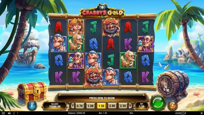 Crabby’s Gold slot screenshot 1