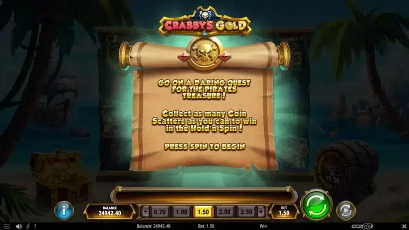 Crabby’s Gold slot screenshot 4
