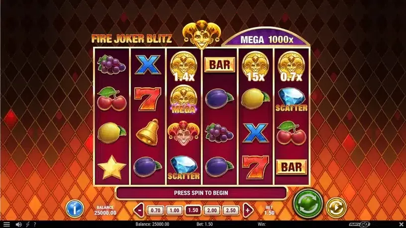 Fire Joker Blitz slot screenshot 1