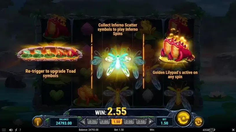 Fire Toad 2 slot screenshot 3