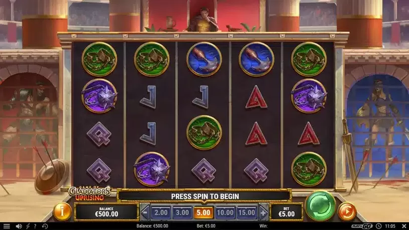 Game of Gladiators Uprising slot screenshot 1
