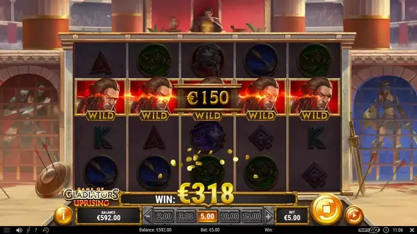 Game of Gladiators Uprising slot screenshot 4