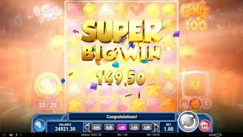 Gemix 100 slot screenshot 4