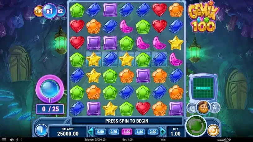 Gemix 100 slot screenshot 1
