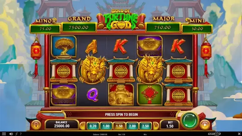 Gold of Fortune God slot screenshot 1
