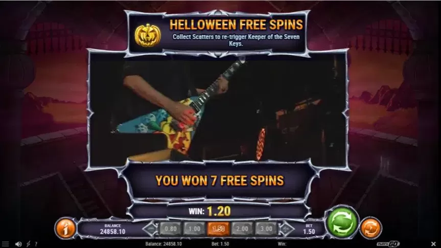 Helloween slot screenshot 3