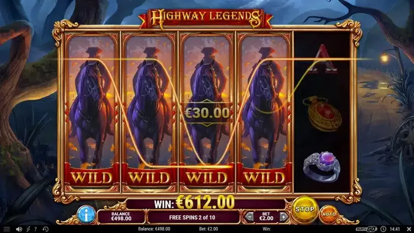 Highway Legends slot screenshot 3
