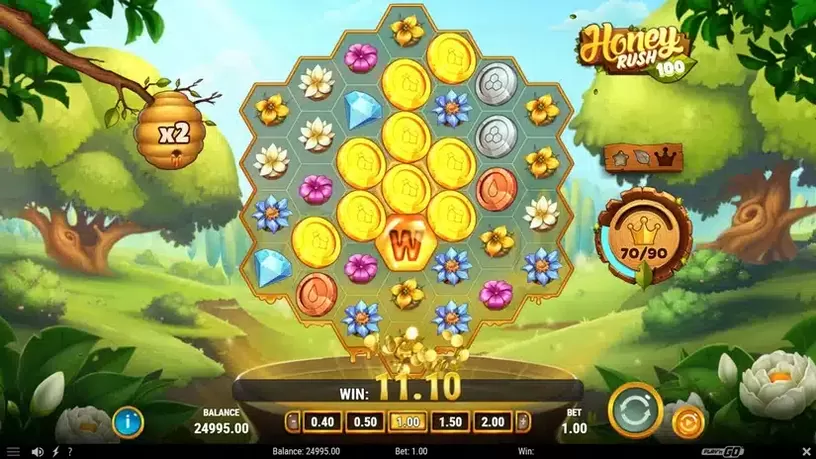 Honey Rush 100 slot screenshot 4