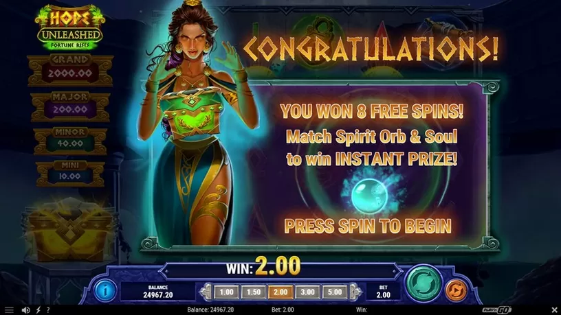 Hope Unleashed Fortune Rises slot screenshot 3
