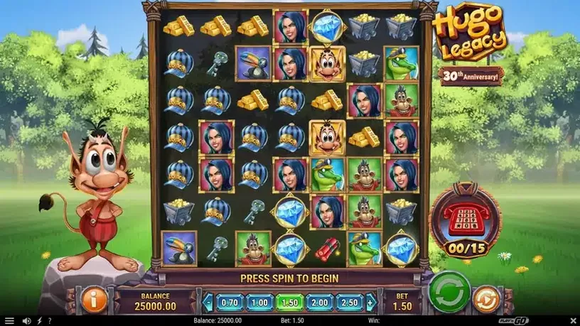Hugo Legacy slot screenshot 1