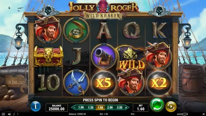Jolly Roger Wild Kraken slot screenshot 1
