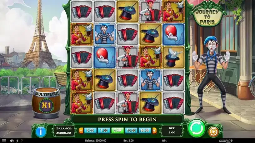 Journey to Paris slot screenshot 1