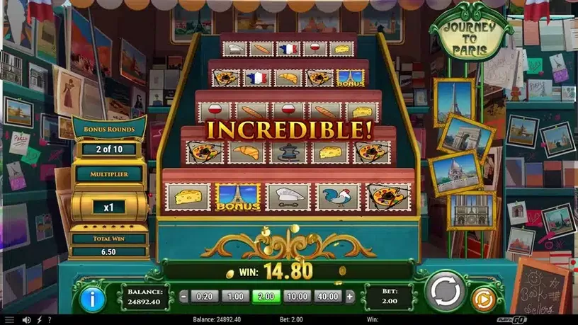 Journey to Paris slot screenshot 6