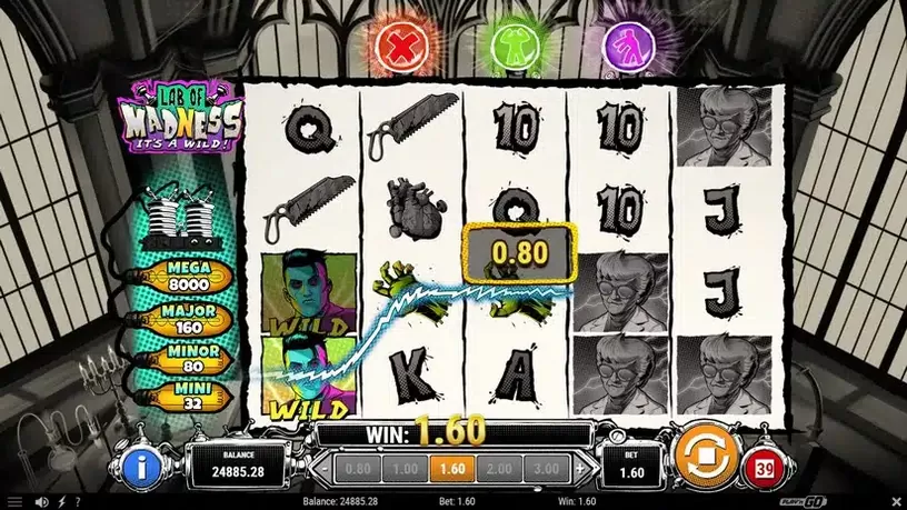 Lab of Madness It’s A-Wild! slot screenshot 3