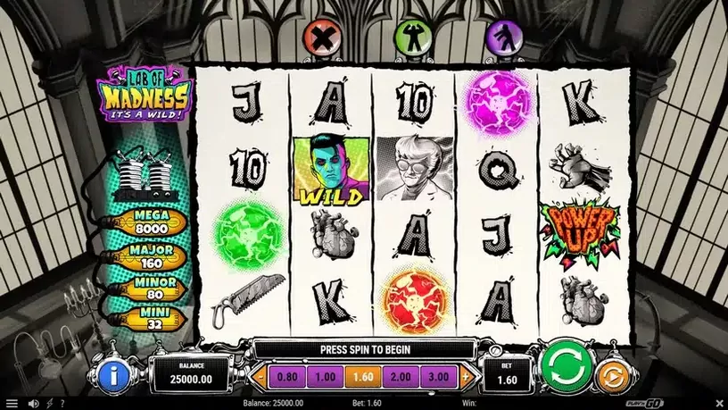 Lab of Madness It’s A-Wild! slot screenshot 1