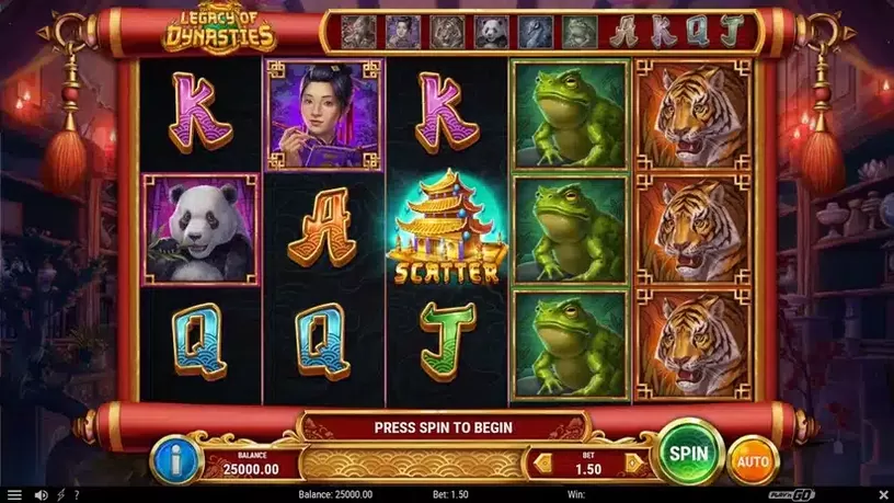 Legacy of Dynasties slot screenshot 1
