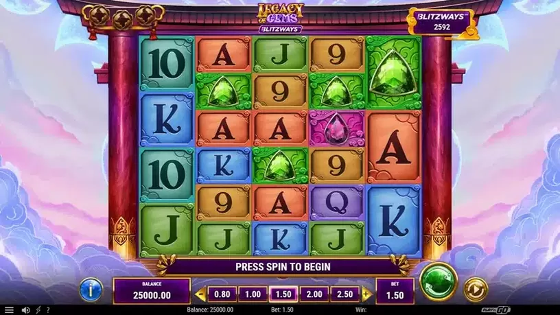 Legacy of Gems Blitzways slot screenshot 1