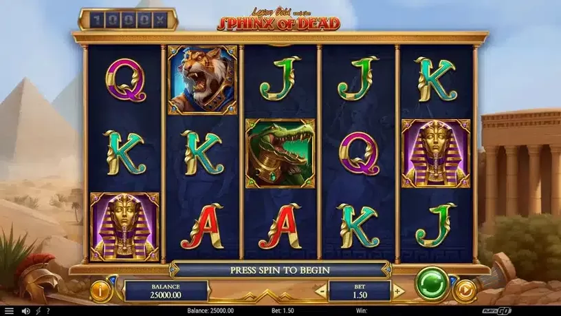 Legion Gold and the Sphinx of Dead slot screenshot 1