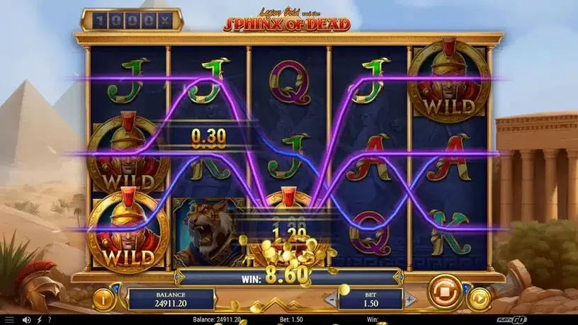 Legion Gold and the Sphinx of Dead slot screenshot 3