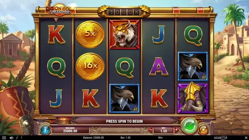 Legion Gold Unleashed slot screenshot 1