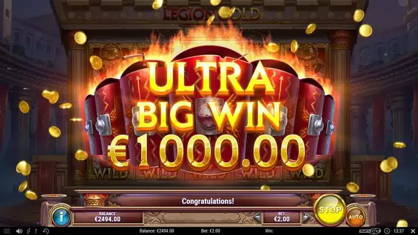 Legion Gold slot screenshot 5