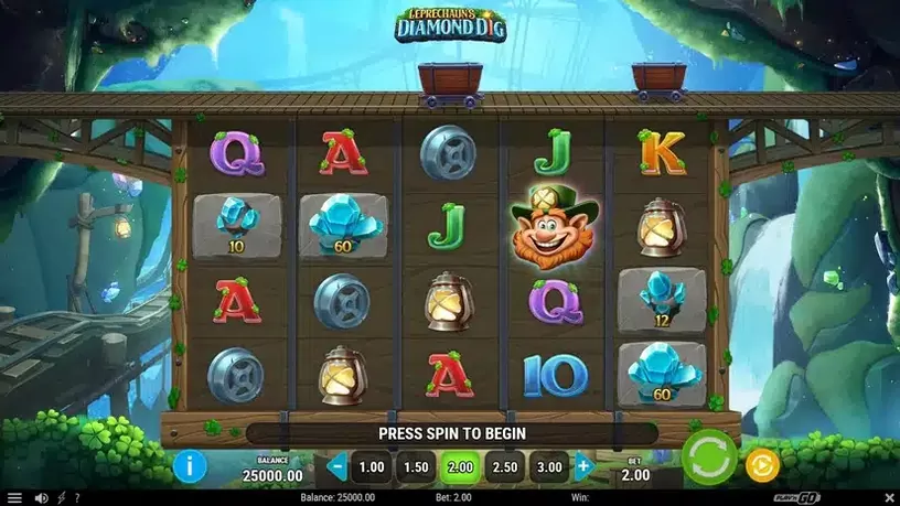Leprechaun’s Diamond Dig slot screenshot 1