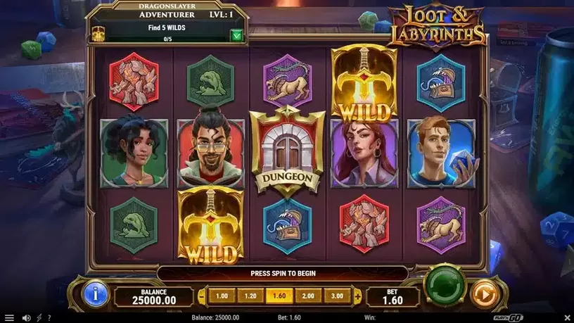 Loot & Labyrinths slot screenshot 1