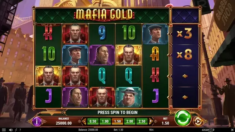 Mafia Gold slot screenshot 1