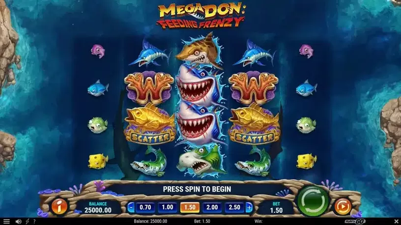 Mega Don Feeding Frenzy slot screenshot 1