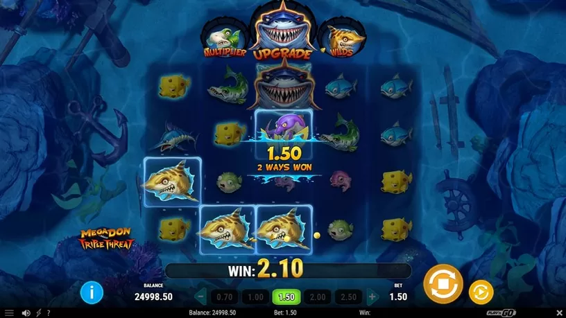 Megadon Triple Threat slot screenshot 2