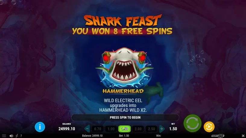 Megadon Triple Threat slot screenshot 3