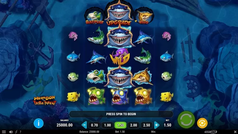 Megadon Triple Threat slot screenshot 1