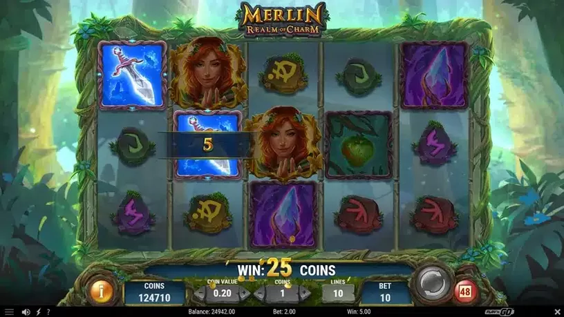 Merlin Realm of Charm slot screenshot 4