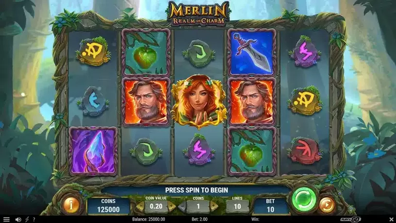 Merlin Realm of Charm slot screenshot 1