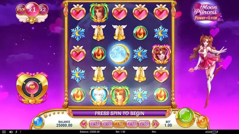 Moon Princess Power of Love slot screenshot 1