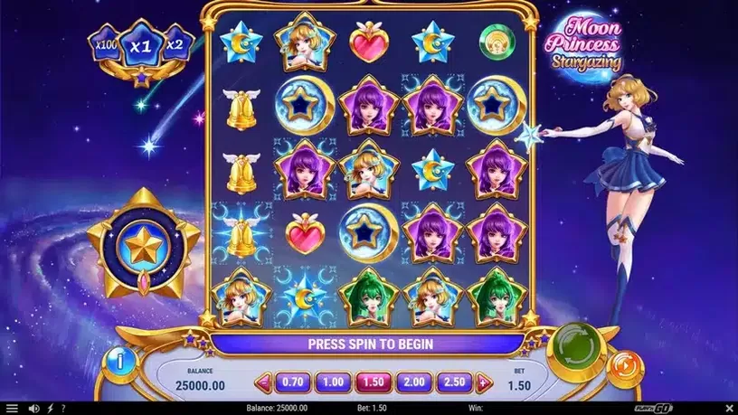 Moon Princess Stargazing slot screenshot 1