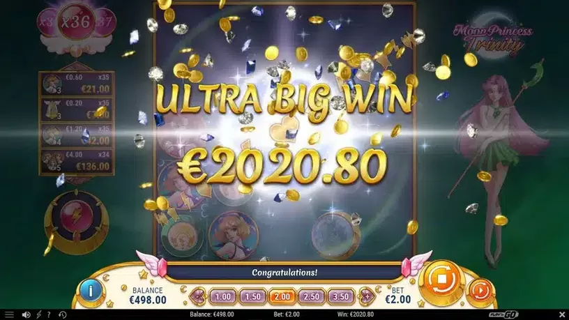 Moon Princess Trinity slot screenshot 5
