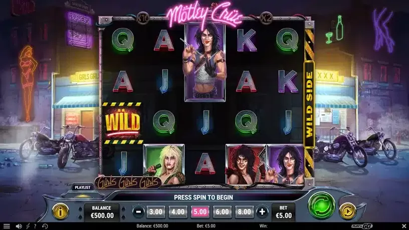 Mötley Crüe slot screenshot 1